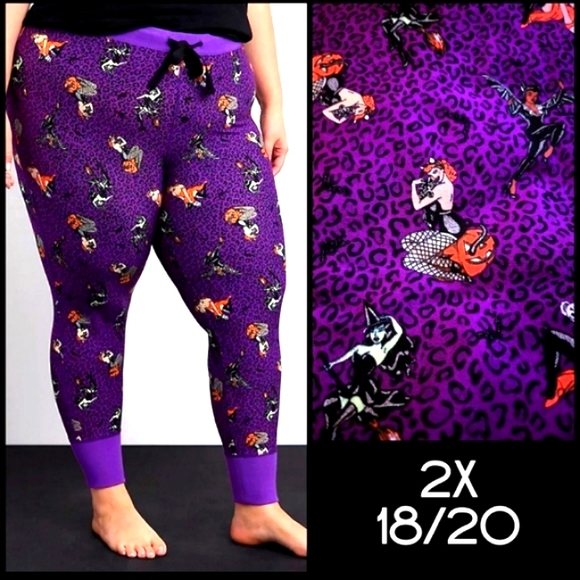 Torrid 2X Leopard Print Foxy Pin-up Full Length Super Soft Sleep Legging… - Picture 2 of 8